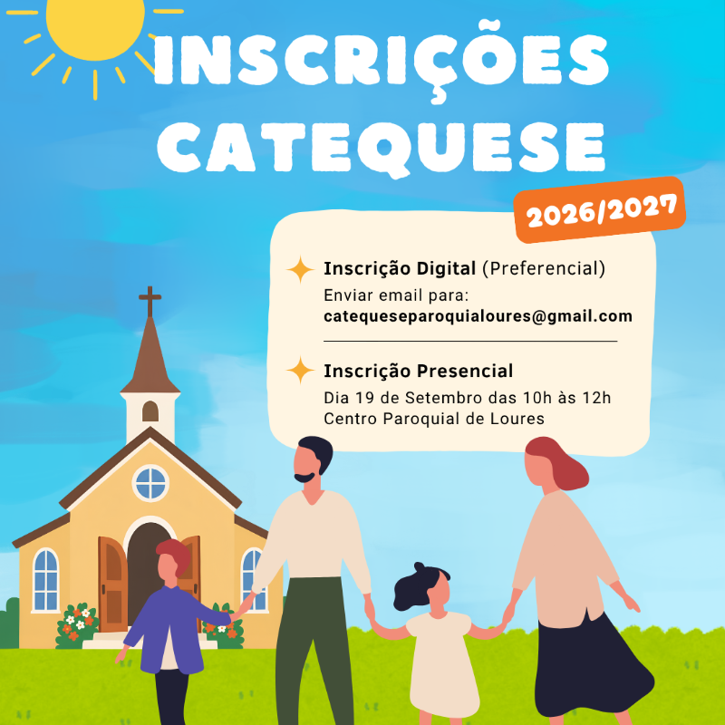 Inscrições catequese 2026
